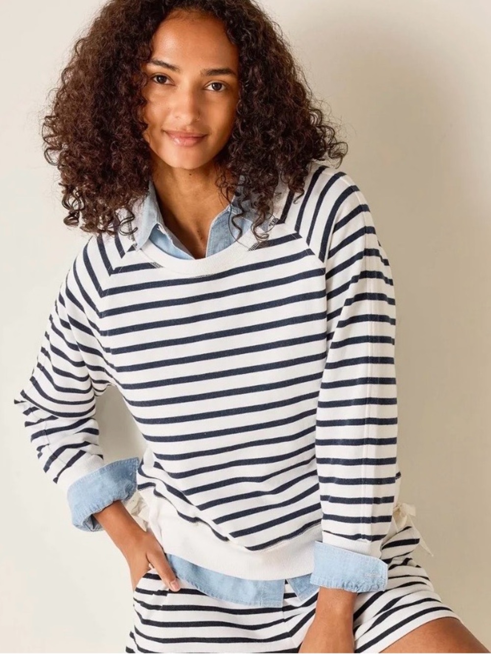 Mersea Frenchie Tie Side Sweatshirt